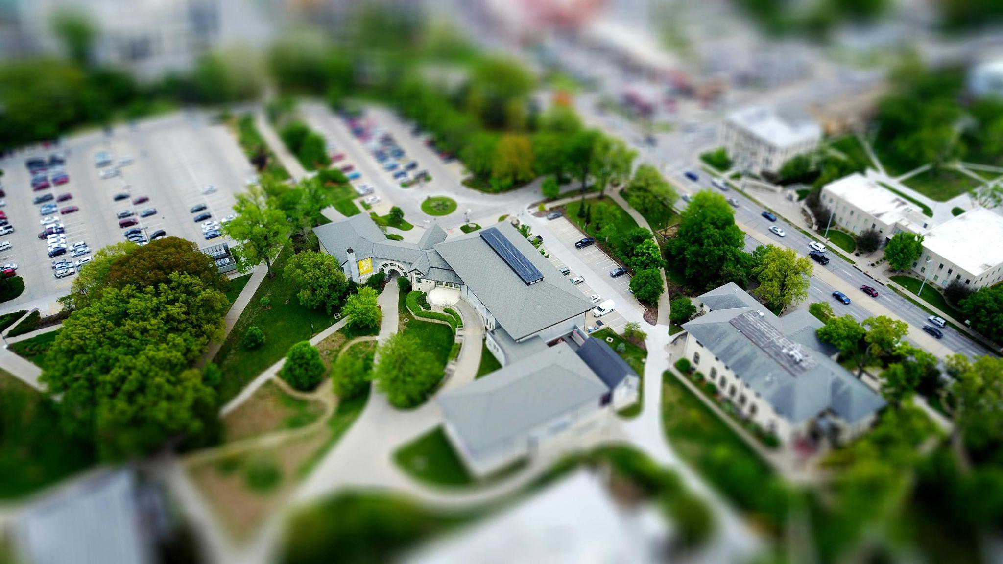 photographie-d-inclinaison-des-maisons